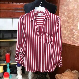 Soho Vertical Stripes Blouse L